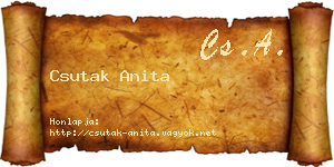 Csutak Anita névjegykártya